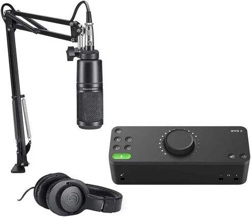 Pack interface audio USB Audient EVO 8 avec pack microphone studio Audio-Technica AT2020 – Image 3