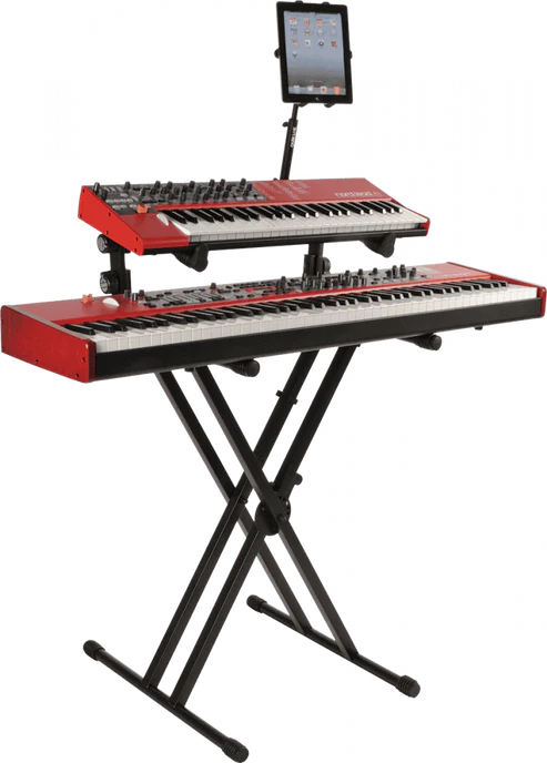 Quiklok QL/642 stand clavier X double "Performer" avec deux niveaux – Image 3
