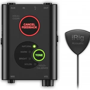 IK Multimedia iRig Acoustic Stage – Système de microphone numérique pour guitare acoustique