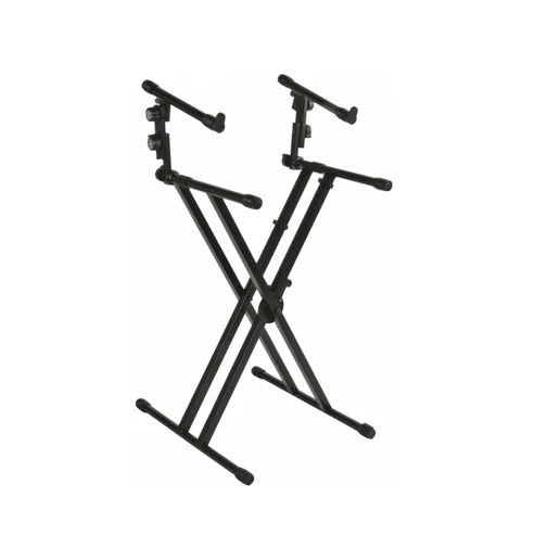 Quiklok QL/642 stand clavier X double "Performer" avec deux niveaux