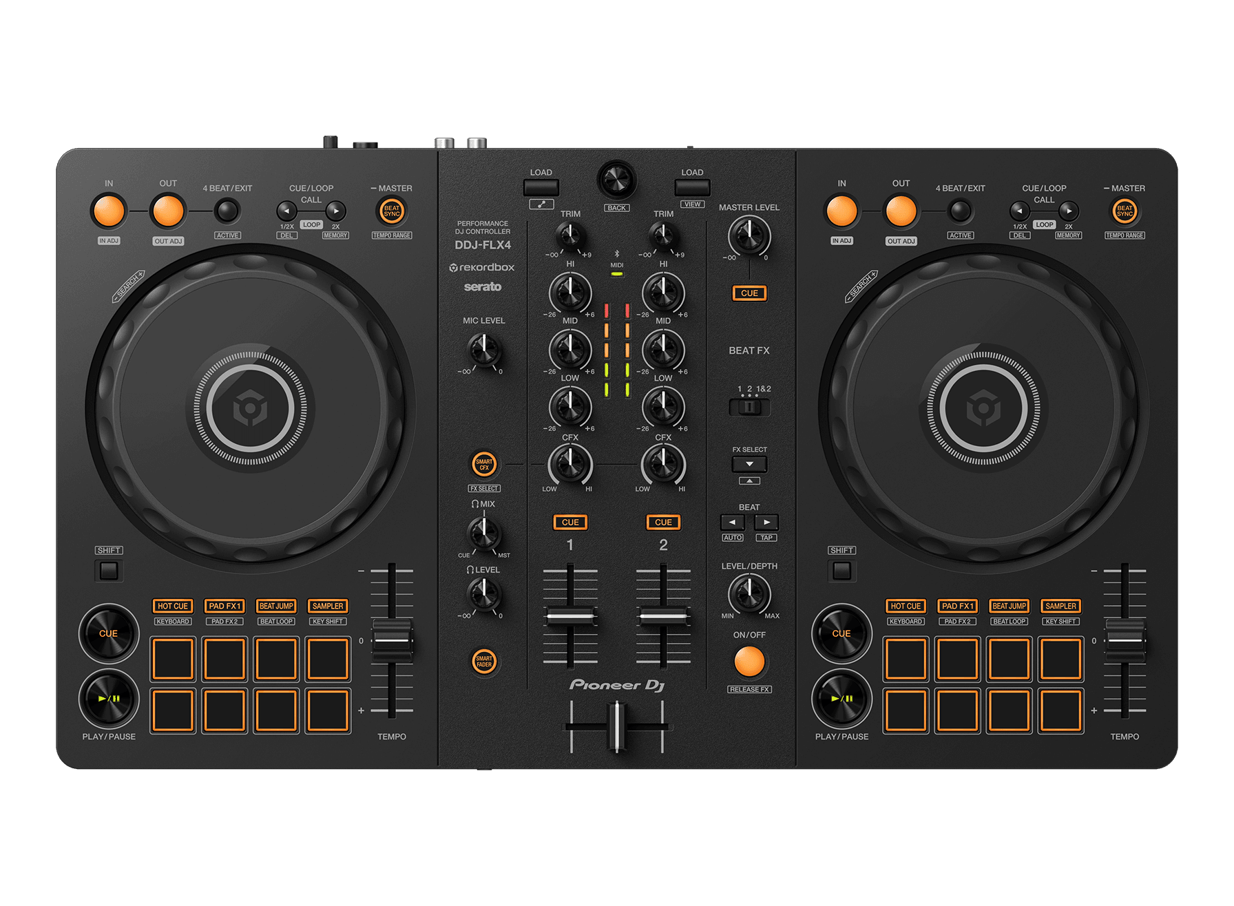 Pioneer DJ DDJ-FLX4 – Contrôleur DJ Portable 2 Voies – Image 2