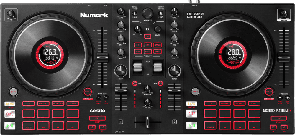 Numark Mixtrack Platinum FX – Contrôleur DJ 4 Decks avec Écrans et Effets – Image 2
